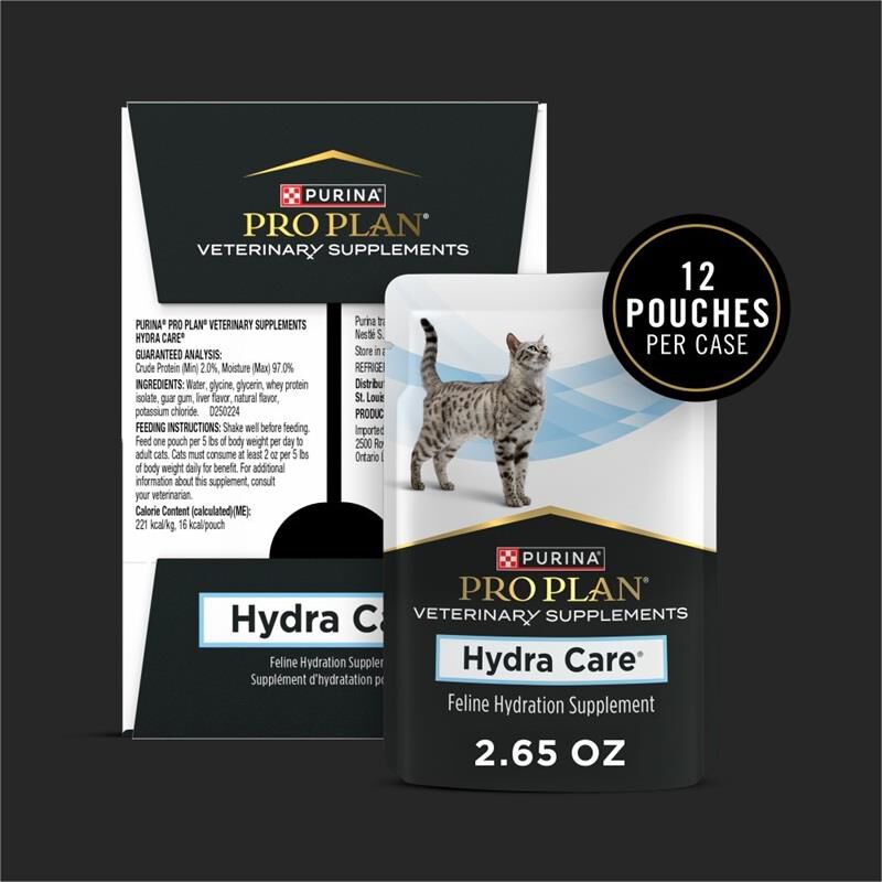 Purina Pro Plan Veterinary Supplements Hydra Care for Cats, 2 Boxes (24 Sachets)