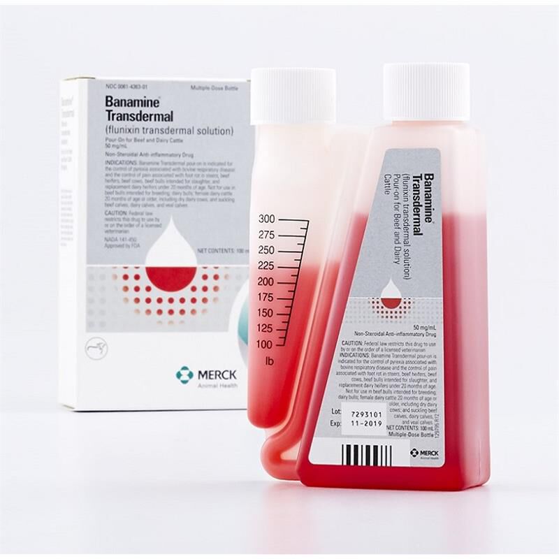 Banamine Transdermal (Flunixin Solution) Pour On for Cattle