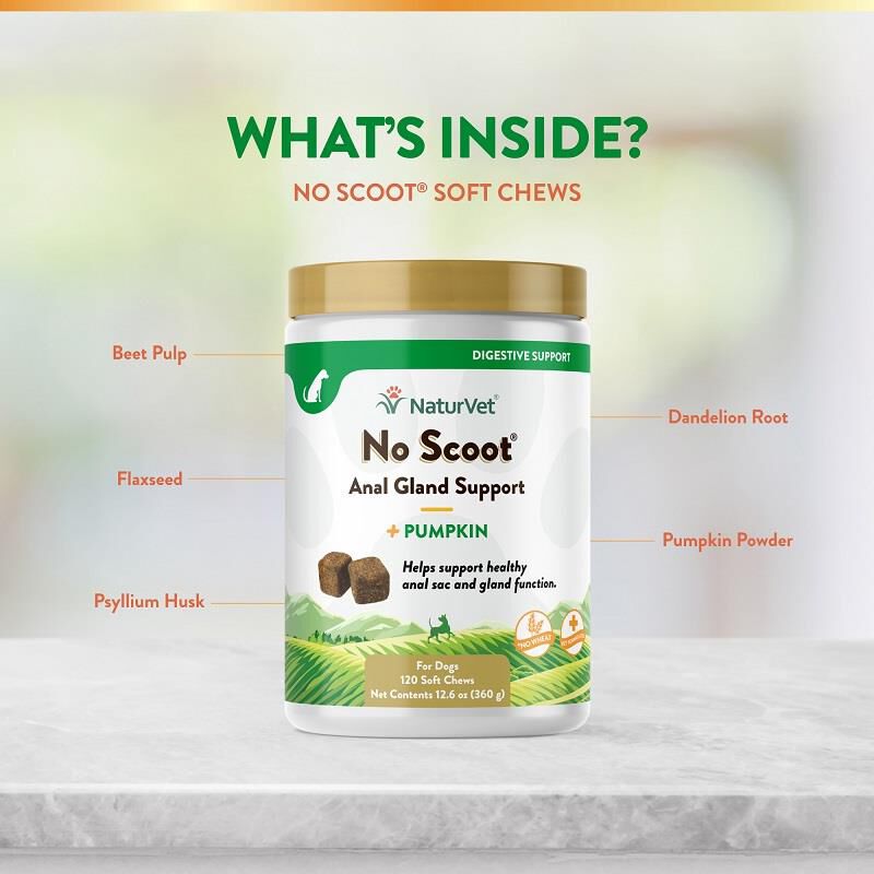 NaturVet No Scoot Soft Chews for Dogs