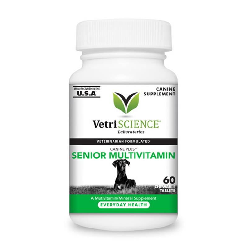 VetriScience Canine Plus Senior Multivitamin, 60 Chewable Tabs