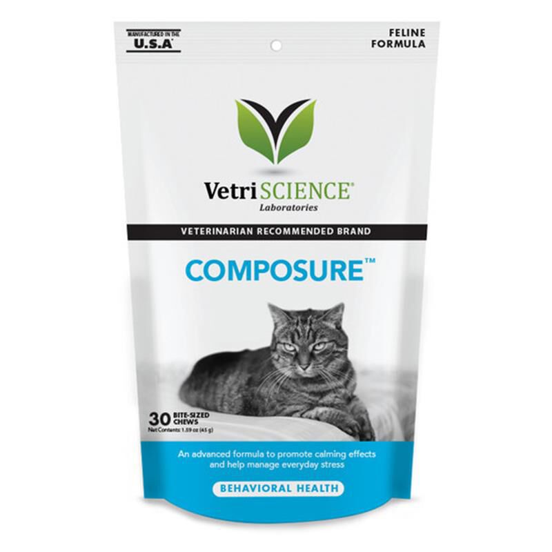 VetriScience Composure Feline, 30 Bite-Sized Chews
