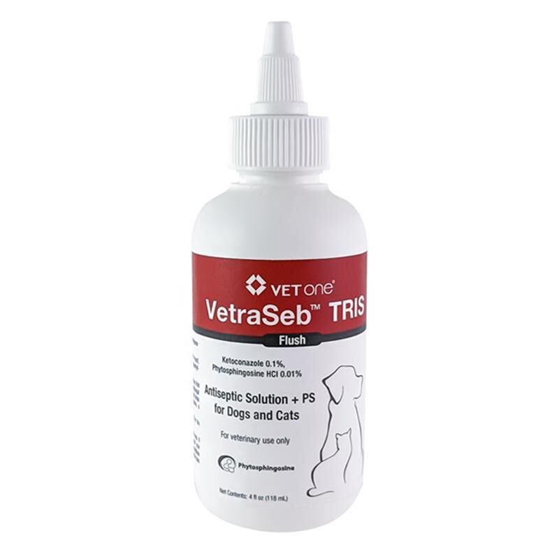 VetraSeb CeraDerm TRIS Flush Antiseptic Solution for Dogs and Cats