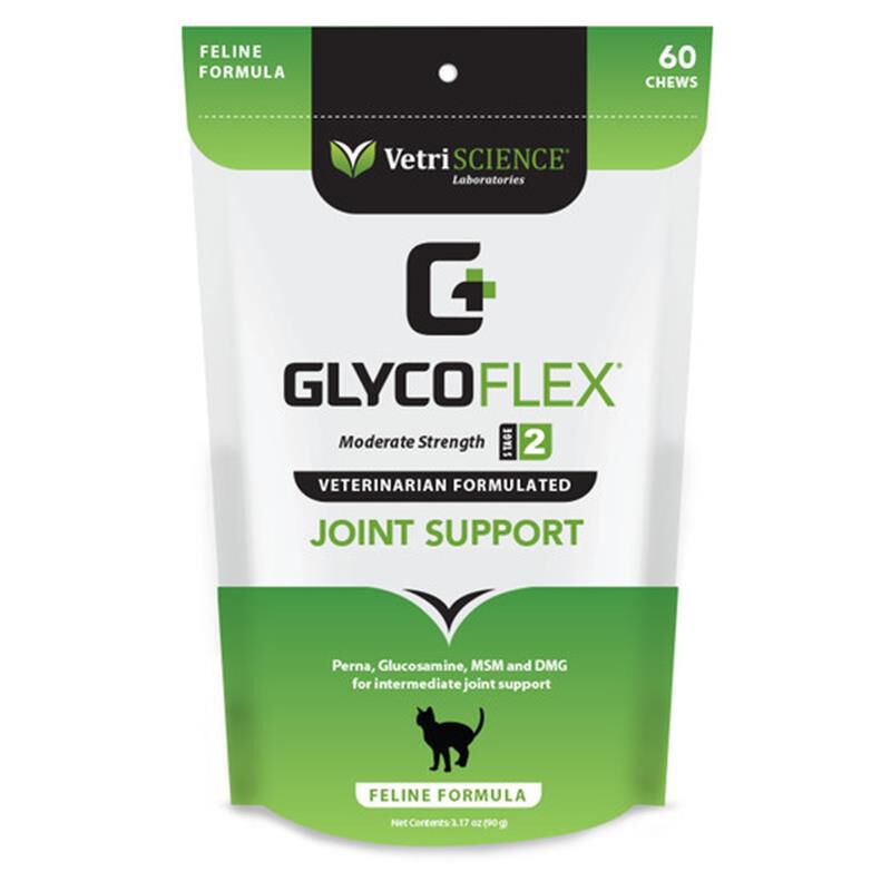VetriScience Glyco-Flex II Feline Formula, 60 Bite-Sized Chews