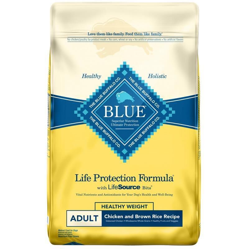 Blue Buffalo Life Protection Healthy Weight Chicken & Brown Rice Recipe Adult Dry Dog Food, 30 lbs