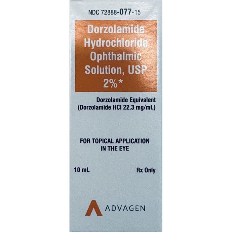 Dorzolamide HCL Ophthalmic Solution 2%, 10ml