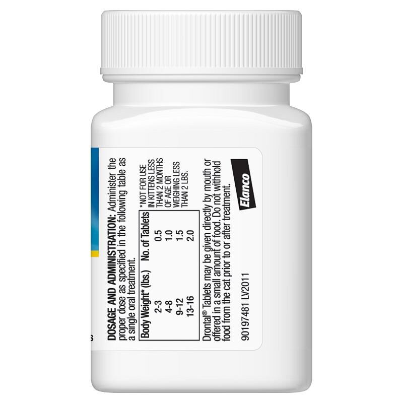 Bayer Animal Health Drontal Tablets Deworming Cats and Kittens, 50 Tablets