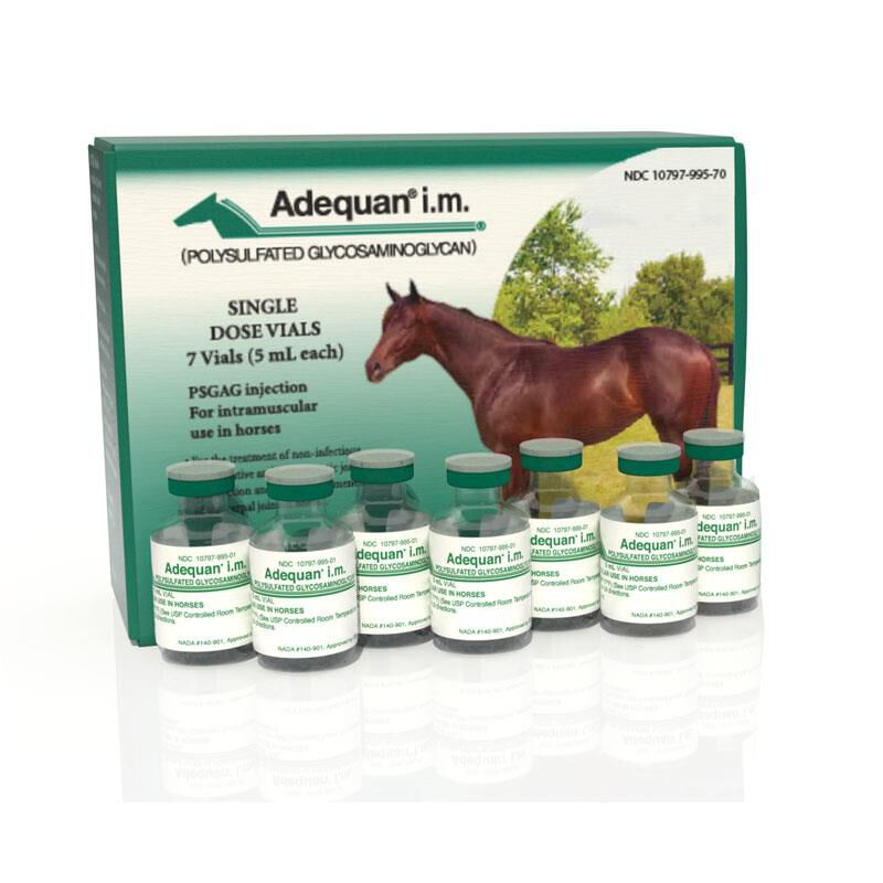 Adequan Equine I.M. for Horses 500mg/5ml 7 x 5ml Vials