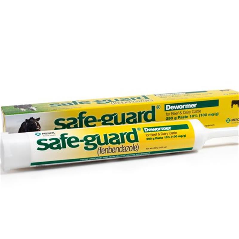 Merck Animal Health Safe-Guard (fenbendazole) Paste 10% for Beef and Dairy Cattle,  290 gm