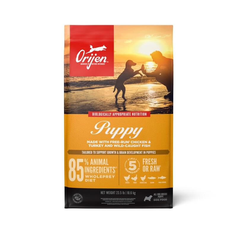 Orijen Biologically Appropriate Grain-Free Chicken, Turkey & Fish Puppy Dry Dog Food, 23.5 lbs