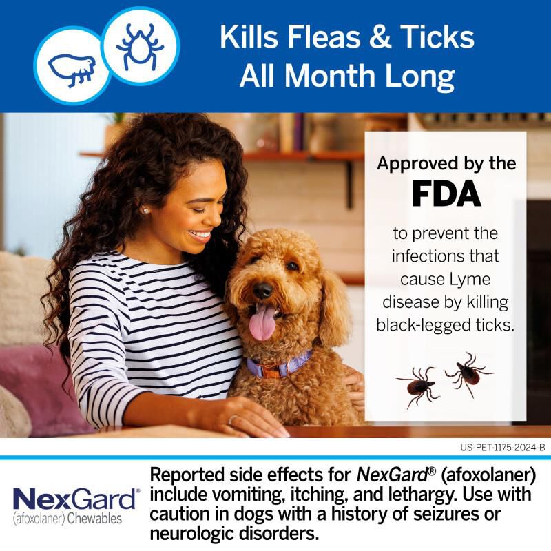 NexGard Chewable for Dogs 10.1-24lbs, 6 Month Supply
