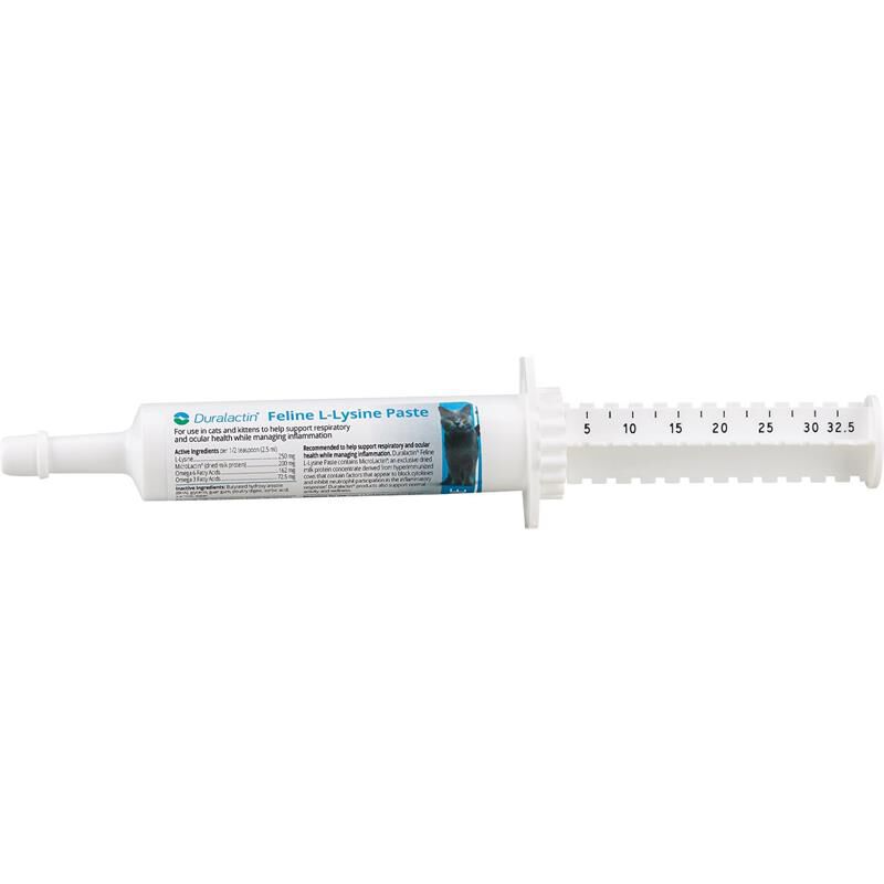 Veterinary Products Laboratories Duralactin Feline L-Lysine for Cats with Chronic Inflammatory and Musculoskeletal Conditions, 32.5 mL