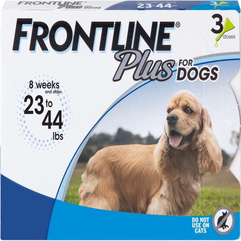 Frontline Plus for Dogs 23 - 44 lbs 3 Month Supply Blue
