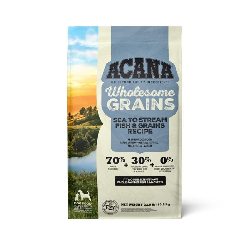Acana Regionals Wholesome Grains Sea to Stream Dry Dog Food, 22.5 lbs