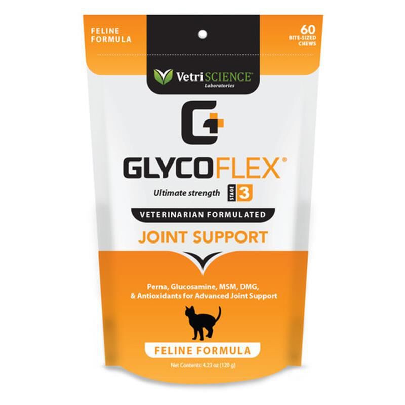 VetriScience Glyco-Flex III Feline Formula, 60 Bite-Sized Chews