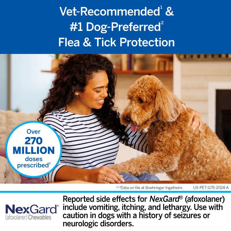 NexGard Chewable for Dogs 10.1-24 lbs, 3 Month Supply