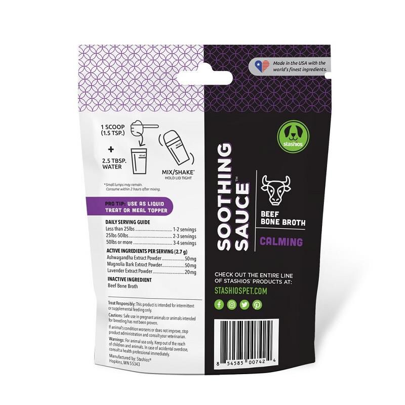 Stashios Soothing Sauce for Dogs & Cats, Calming