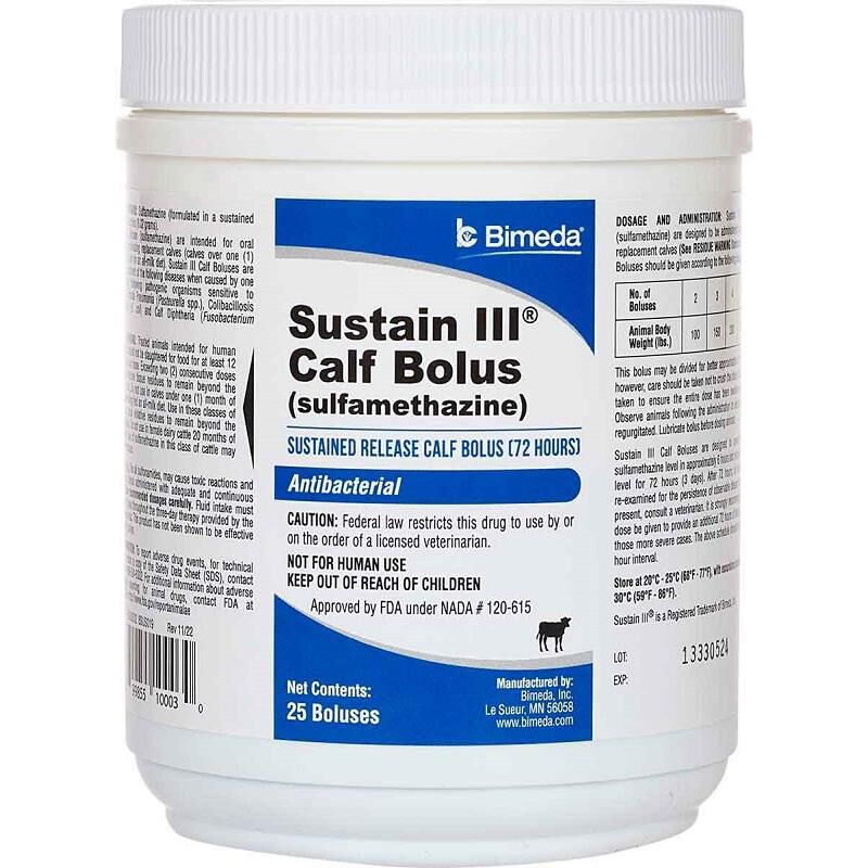 Sustain III Calf Bolus (sulfamethazine)