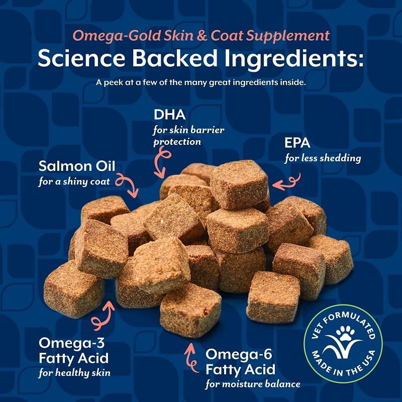 NaturVet Omega Gold Plus Salmon Oil Soft Chews