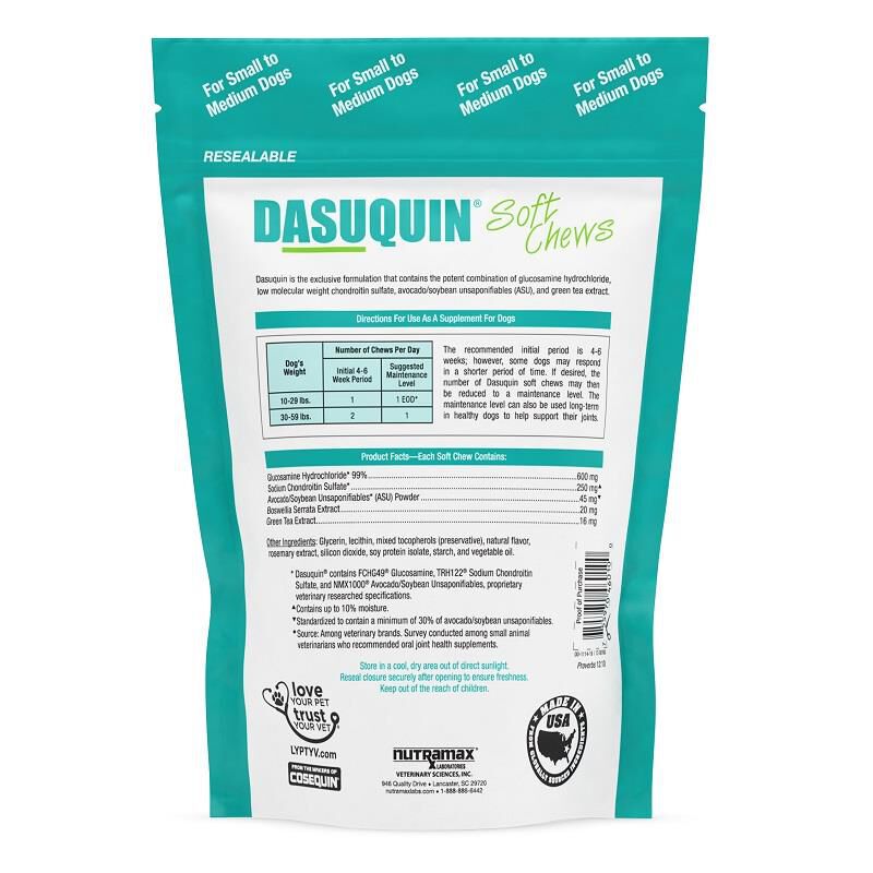 Dasuquin Soft Chews Small & Med Dogs under 60 lbs 84 Ct.
