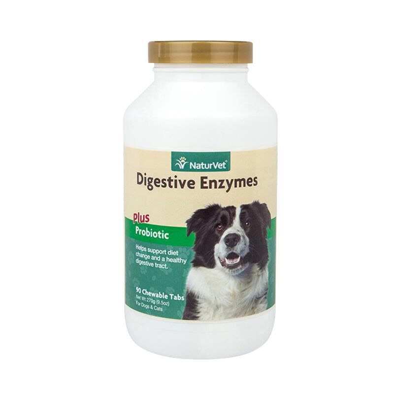 NaturVet Digestive Enzymes Chewable Tabs