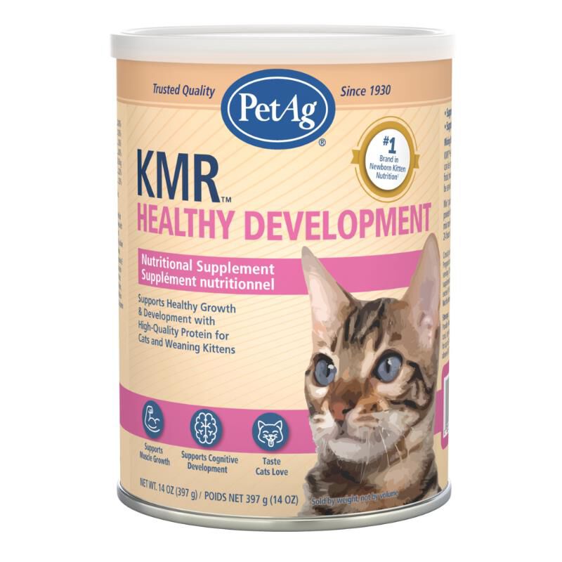 PetAg KMR Healthy Development Kitten Weaning Food Powder, 14 oz.