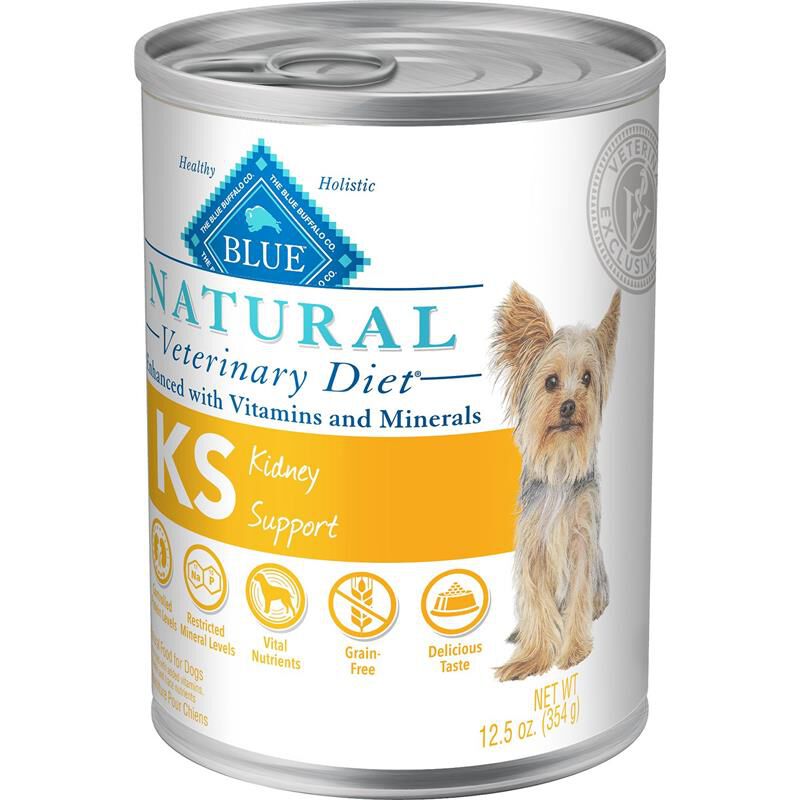 Blue Buffalo Natural Veterinary Diet KS Kidney Support Dog Food (12 x 12.5 oz) Cans