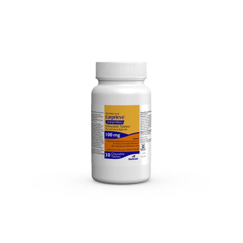 Carprieve (Carprofen) Chewable Tablets 100 mg 30 Ct.