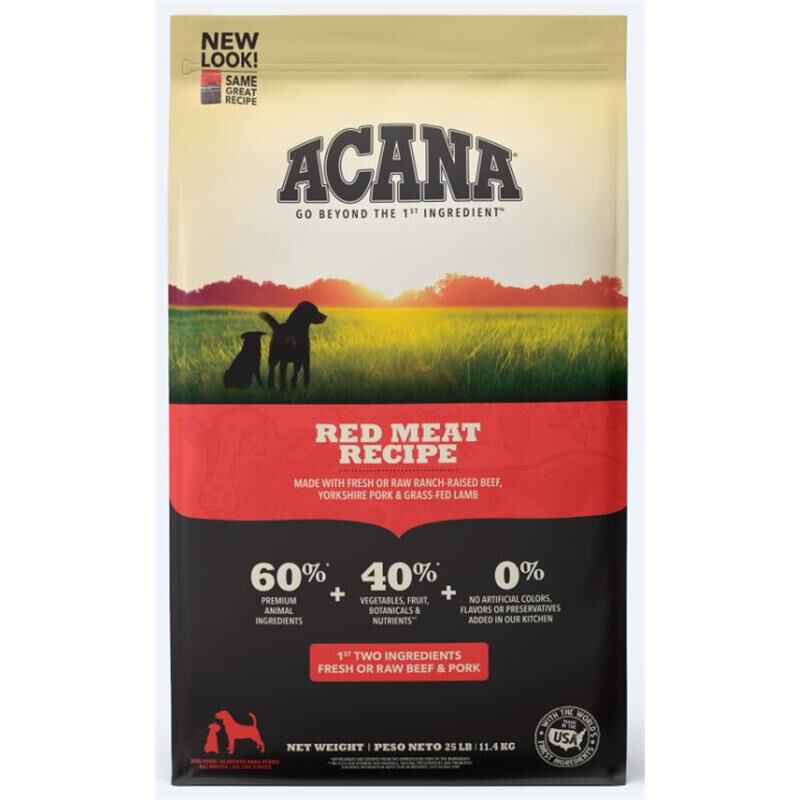Acana Heritage Meats Formula Grain-Free Beef, Pork & Lamb Dry Dog Food, 25 lb. Bag